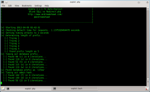 Script Running to time out prefix